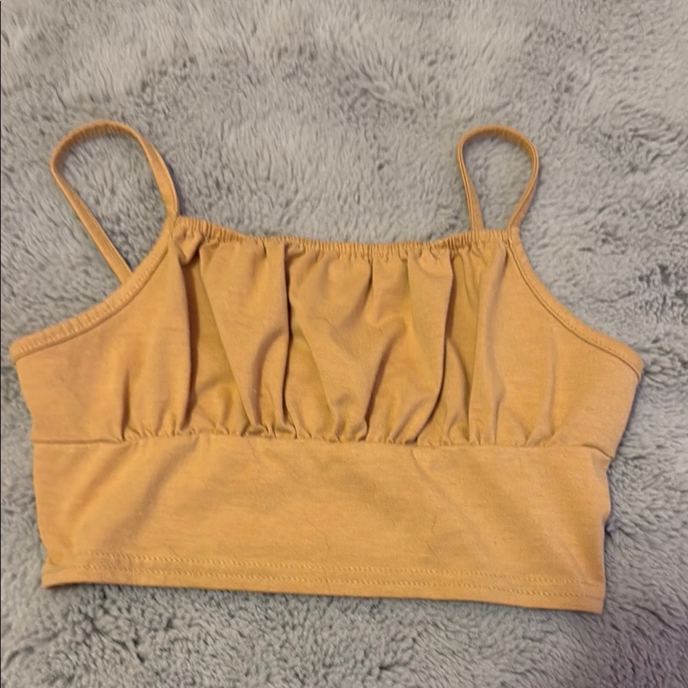 Shein Teen Women's Mustard Crop Top